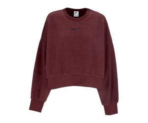 Nike - SweaT-shirt ras du cou court et moelleux Mod - Femme - Sweatshirts et sweats à capuche - Rouge - Taille: 42 FR