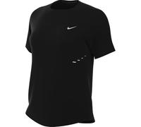 Nike Swift Dri-Fit HM9698-010 Haut de Course à Manches Courtes pour Femme, Noir/argenté réfléchissant, Taille XS
