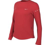 Nike Swift Dri-Fit UV Haut de Course à Manches Longues avec Col Rond pour Femmes, LT Crimson/Argent Réfléchissant, HQ0503-696, L