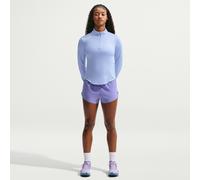 Nike Swift Half-Zip Maillot de course Femmes - bleu clair, argent, Taille L