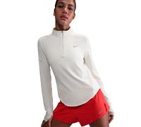 Nike Swift Half-Zip Maillot de course Femmes - crème, argent, Taille M