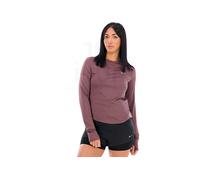 Nike Haut de running Swift Dri-FIT UV manches longues col ras-du-cou Tattoo marron Femme S