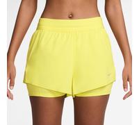 Nike Swift Short de running Femmes - jaune citron, argent, Taille XL