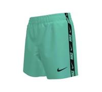 NIKE Swim Breaker Logo Tape 4" Volley Short Bleached Turq
