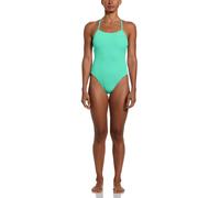 Nike Swim Hydrastrong Lace-Up Tie-Back One-Piece Swimsuit Green Shock 16 (XL) Female