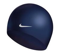 Bonnet de bain nike swim solid silicone training bleu fonce