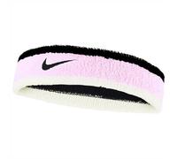Bandeau eponge nike swoosh headband rose blanc noir