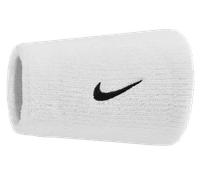 Nike Swoosh Classic Doublewide 2pcs Wristband Serre poignet ks Blanc