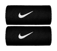 Nike Poignet Swoosh Doublewide – Pack de 2 unités – Noir, Blanc