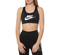 Nike Swoosh Futura Bra Soutiens-Gorge de Sport Femme, Noir (Black/White 010), Small