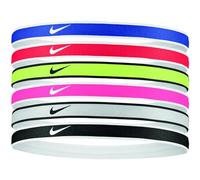 Nike Bandeau serre-tête Swoosh Sport bleu, rouge, jaune – Lot de 6