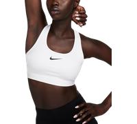 Nike Bra W NK Swsh Med SPT Bra, White/Stone Mauve/Black, DX6821-100, 2XS