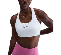 Nike Swoosh Medium Support Sports Bra Brassière L Blanc
