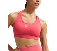 NIKE Soutien-gorge de sport 'SWOOSH' corail / blanc, Taille L