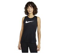 Nike Swoosh Run Haut Femme, Noir/Réflexion Silv, XS
