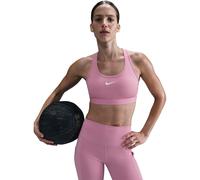 Nike Swoosh Women's Medium-Support 1-Piece Pad Sports Bra Rose/Blanc 16 (XL) Female