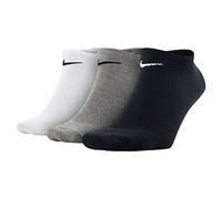 Nike - SX2554 - Chaussettes - Mixte Adulte - Multicolore (Noir/Blanc/Gris) - 42-46, Lot de 3