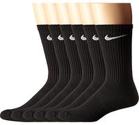 Nike SX5171-010 Lot de 6 Paires de Chaussettes mi-Mollet Mixte Adulte, Noir/Blanc, FR : L (Taille Fabricant : L)