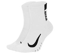 Nike Ankle 2 Pack Running Socks Blanc/Noir XL (11,5+) Unisex