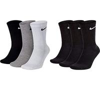 Nike Everyday Cush Crew Chaussettes De Sport Pack De 3 - Blanc , Noir, Taille 42-46