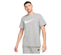 Nike Men's Shirt M NSW Tee Icon Swoosh, DK Grey Heather/White, DC5094-063, S