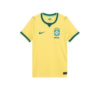 Nike Brésil Enfants 8/10 Ans - Brazil National Team Football Jersey - WM 2026 World Cup Fan Jersey NK Dri-FIT Stadium Home Maillot, Canary/Light Menta/Geode Teal