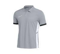 Nike Academy 25 Polo De Football À Manches Courtes Dri-Fit pour Hommes, Wolf Grey/Black/White/Black, FZ9759-012, XS