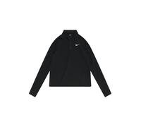 Haut 1 2 zip nike dri fit noir fille