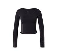 NIKE T-shirt fonctionnel 'One' noir / argent, Taille L
