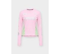 NIKE T-shirt fonctionnel 'SWIFT' gris argenté / vert clair / rose, Taille M
