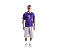 NIKE T-Shirt fonctionnel 'T90 Energy' gris clair / bleu violet / rouge / blanc, Taille S