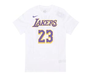 Nike - T-shirt NBA Lebron James - Homme - Tops - Blanc - Taille: 2XL