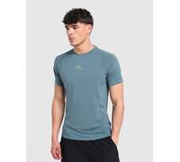 Nike - Pro Dri-FIT NPT S/S Top - T-shirt de running - M - mineral slate / green strike