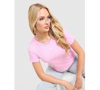 Nike T-shirt Ribbed - Rose S