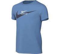Nike T-Shirt SI Graphic pour garçon, Blue Beyond, 7-8 Ans