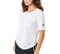 Nike T-Shirt W NK SS Top Air pour Femme M Blanc/Noir