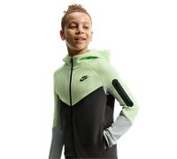 Sweat à capuche et zip Nike Tech Fleece pour ado Light Liquid Lime/Anthracite/Light Smoke Grey/Noir M
