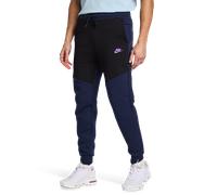 Nike Sportswear Pantalon 'TCH FLC' bleu foncé / lavande / noir, Taille 31-32
