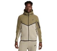 Nike Sportswear Veste de survêtement 'TECH FLEECE' gris clair / olive / noir, Taille S