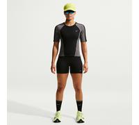 NIKE Collants pour Femmes W NK Tempo DF HR TGT SHRT Short de Course Black/Reflective Silv XL