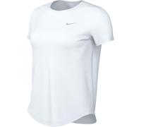 Nike Tempo Dri-Fit HQ0648-100 Haut de Course à Manches Courtes pour Femme, Blanc/argenté réfléchissant, Taille S