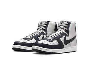 Nike Terminator High Fb1832 Baskets pour Homme, Gris/Bleu foncé., 42 EU