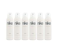 NIKE - The Perfume Woman 6-Pack 200 ml, Déodorant Spray Femme, Déodorant Anti-Tâches pour Tous Types de Peaux, 0% Sels d'Aluminium, Longue Tenue, Parfum Vanille Orientale