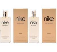 NIKE - The Perfume Woman, Eau de Cologne pour femme, 75 ml, Parfum format spray, Eau de toilette naturelle et féminine, Arôme oriental vanillé, Parfum frais, vif et longue durée (Lot de 2)