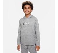 Nike Therma-Fit DQ9037-091 GFX 1 - Pull à Capuche pour garçon - Carbone Heather/Gris fumé Clair - Taille L