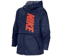Nike Therma GFX Fz Sweat à Capuche Enfants Sweat à Capuche Enfant Midnight Navy/HTR/Hyper Crimso FR : S (Taille Fabricant : S)