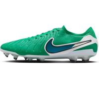 Nike Tiempo Legend 10 Elite Chaussures de Football Basses pour Gazon Normal, Vert Obsidienne foncée, 42.5 EU