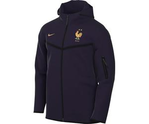 Nike Top FFF M NK TCH FLC Fz WR HDY, Blackened Blue/Club Gold, FJ8155-498, 2XL
