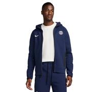 Nike Top PSG Mnk Tchflc Fzwr HDY Esn, Midnight Navy/White, FZ7224-410, S