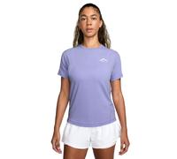 Maillot manches courtes nike dri fit trail mauve femme